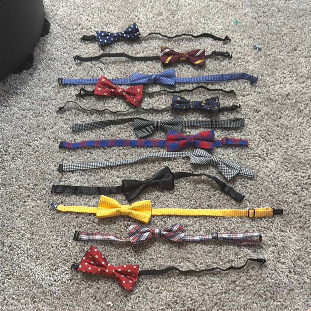 Kids Multi-Pattern Bow Tie Set - Assorted Colors